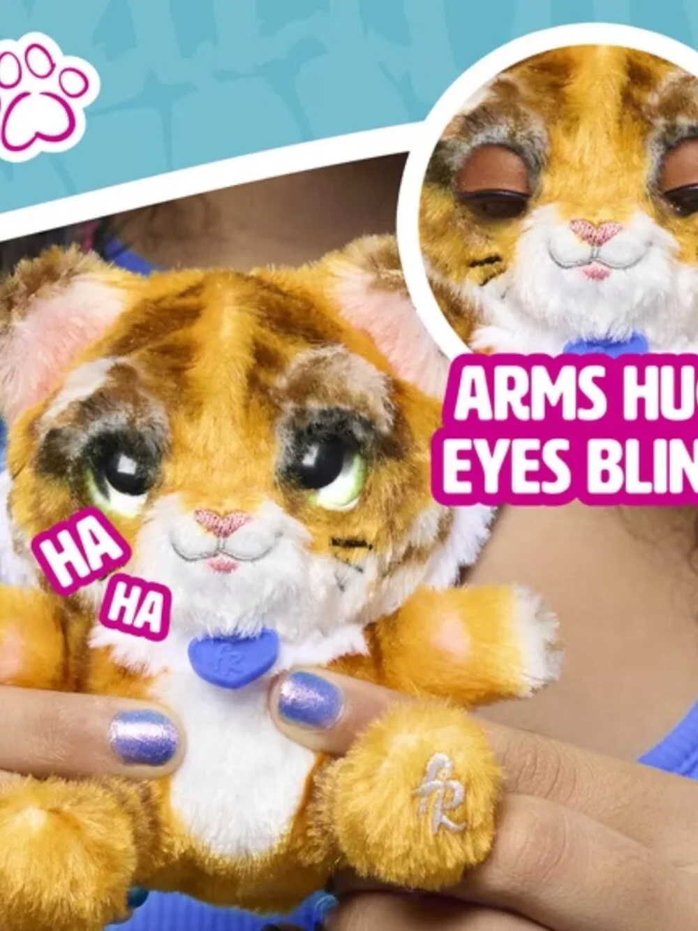 FurReal My Minis Little Hugs Tiger Interactive Plush 4.5